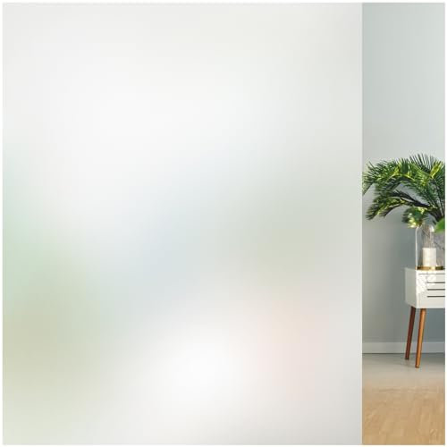 Lifetree Frosted Window Film Privacy for Glass Windows, Self-Adhesive Window frosting Films Static Cling, No Glue Opaque Window Film Anti-UV for Office Bathroom Home (Frosted, 30 * 200cm)