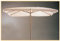 Luxurygarden Ombrellone da Giardino 3x4, Palo Centrale in Legno Top in Poliestere Bianco - 300x400