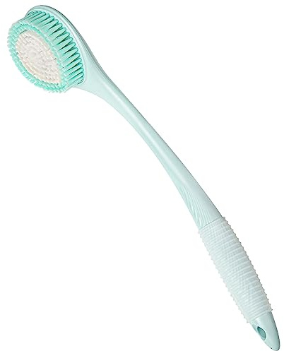 BEDELITE Back Scrubber for Shower, Soft Bath Brush Long Handle for Men & Women(16.4 Inches), Anti Slip Body Scrubber Exfoliator for Cleaning(Blue)