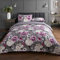 Sleepdown Bettwäsche-Set mit Blumenmuster, 135 cm x 200 cm + 1 Kissenbezug 80 cm x 80 cm, Grau, Polycotton, 135 x 200cm + 1 x 80 x 80cm