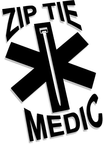 Decus Shop Zip Tie Medic 3185 // Sticker Aufkleber vers. Größe Farbe