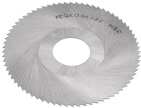 sourcing map Circular Saw Blade, 100mm (4) Dia 0.5mm Thick 72 Tooth, 6542 High Speed Steel (HSS) Milling Cutter with 27mm Arbor for Wood PVC Aluminum Cutting