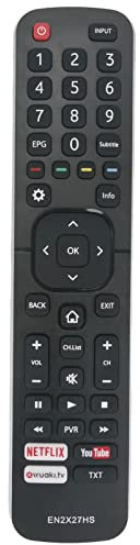 EN2X27HS Reemplazo Remoto Adecuado Hisense LED Backlight TV M5500 M6600 M2600 M3300 H65M5500 H55M5500 H55M6600 H32M2600UK H32M2600 H40M2600 H49M2600 H43M3000UK H40M3300 H50M3300 H55M3300