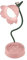 Himmel Schreibtischlampe Kinder, Dimmbare LED Tischlampe mit 3 Farbtemperaturen, Wiederaufladbare Schreibtischlampe mit Touchsensor und Flexibles Arm, USB Nachttischlampe für Lesen, Lernen(rosa)