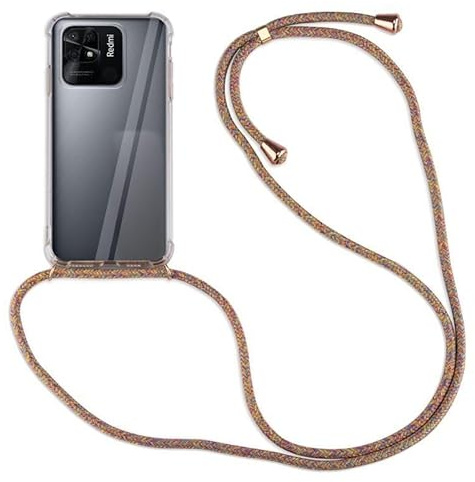 betterfon Hülle Kompatibel mit Xiaomi Redmi 10C | Handykette Smartphone Halskette Hülle mit Band | Handyhülle mit Kordel zum Umhängen Kompatibel für Redmi 10C | Rainbow