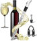 LEBEXY Varilla de enfriamiento de vino de acero inoxidable con vertedor y aireador decantador,regalo para los amantes del vino,enfriador de vino, barra de enfriamiento de botellas, juego de 1 unidad