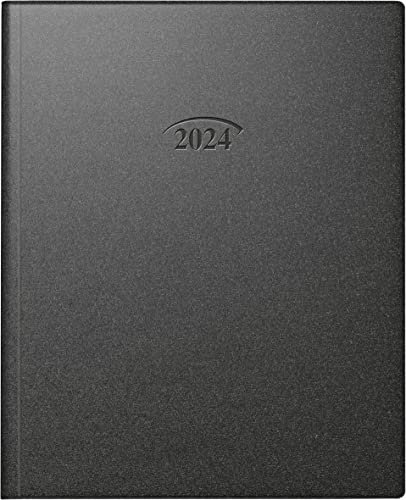 BRUNNEN Wochenkalender Modell Manager Wt 7 - weektimer® 2024 2 Seiten = 1 Woche Blattgröße 21 x 26 cm schwarz