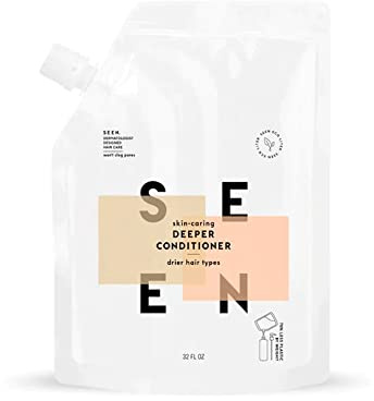 SEEN Deeper Conditioner Eco-Refill- Scented - Non-Comedogenic & Formulated without Sulfates Hair Conditioner- Dermatologist-Developed -Safe for Sensitive & Acne Prone Skin