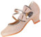 EIGHT KM Scarpe Mary Jane con Tacco Alto da Ragazza Principessa per Matrimonio e Festa EKM7035 Scintillio Glitter Perla Minerva Oro Misura EU 25