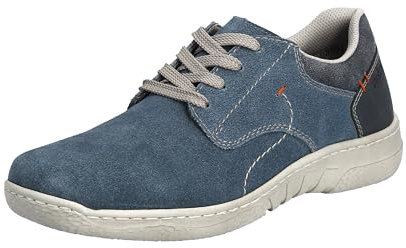 Rieker Herren 3501 Schnürer, Blau, 43 EU Weit
