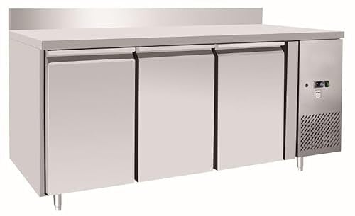 METRO Professional Kühltisch GCC3100BS, Edelstahl, 334 l, 400 W, automatische Abtauung, mit Schloß und Aufkantung, silber