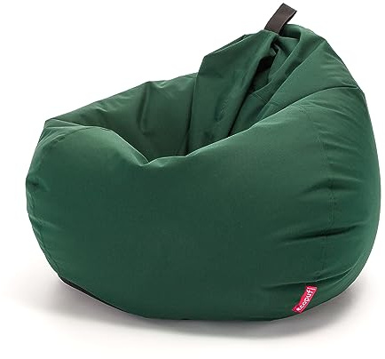 Ecopuf Oscar Outdoor - Sitzsack für Kinder und Erwachsene, Sessel Hocker Bean Bag mit Füllung, Liegestuhl Puf Sitz für Innen und Außen, Outdoor Polyester, mit Griff, Wasserdicht - 90x110cm - M14
