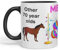 Vixar Mug coloré Pole Dance Licorne 70e anniversaire et autres 70 ans 330 ml Cadeau Travail Bureau Thé Café (Noir)