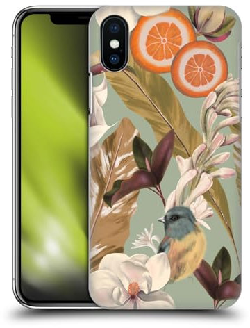 Head Case Designs Offizielle Anis Illustration Neues Tropisches Rosa Grafiken Harte Rueckseiten Handyhülle Hülle Huelle kompatibel mit Apple iPhone X/iPhone XS