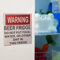 Red Warning Beer Fridge Magnet Funny Warning Sign Beer Stickers Magnet Stickers DO NOT Put Food,Water,OR Other in This Fridge Refrigerator Magnets Kitchen Accessories,Kitchen Utensils and Gadgets