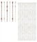 Acrylic Beaded Door Curtain Hanging FLy Screen Summer Blind (Brown Cream Beaded Door Curtain)