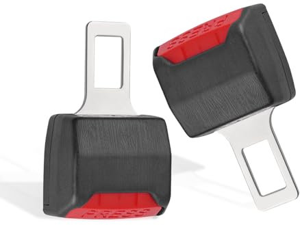 Thapncow 2 pezzi di accessori per auto sono adatti per i bottoni estesi con fibbia di sostituzione del camion per veicoli adatti per sedili per auto, cintura sicurezza