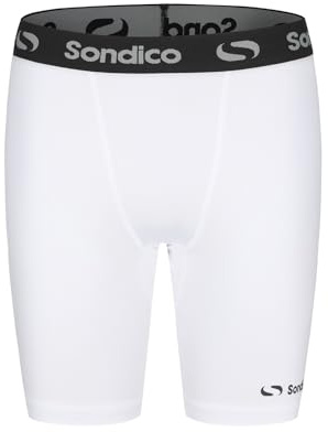Sondico Herr Core 6 baslager shorts, Vitt, XL