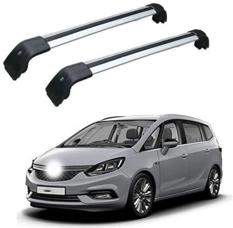 MEFFEE Dachträger-Querstangen Dachträger Dachgepäckträger für Opel Vauxhall Zafira Tourer 2011-2019, Aluminium, 2 Stücke