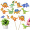 AUAUY 8 Stück Diamond Painting Dinosaurier Sets, Gartenstecker Diamond Painting Kinder Erwachsene Gartendekoration für Draußen und Drinnen Balkon Deko, Basteln für Kinder Diamont Painting Geschenk