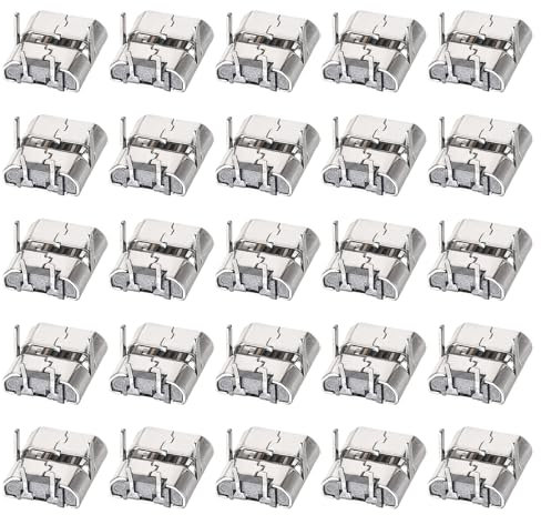 DMiotech 30Pcs Connecteur de Prise Jack Femelle Micro USB 2 Broches 90 Degrés 1A 30V Ensemble Connecteurs de Prise Jack pour Soudure Téléphone Adaptateur de Remplacement de Réparation USB
