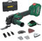 Mellif Akku Multitool, Multifunktionswerkzeug Kompatibel Mit Makita 18V, Bürstenloser Motor, 6-Stufige Geschwindigkeit, 18 Zubehöre (Inkl. 4.0Ah Akku + 2.0A Ladegerät)