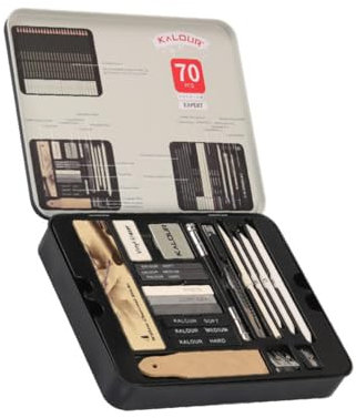 PLAFOPE 1 Box Skizzenbleistift Set Anfänger Bleistifte Set Kunstmalwerkzeug Zeichenskizzenstift Skizzenbuch Zeichenzubehör Professionelles Zeichenzubehör Zeichenset Bleistift Für