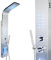 Steinkirch Edelstahl Duschpaneel SK-9304-LED (mit RGB-DK, Thermostat, Eckmontageset) Duscharmatur Regendusche Schwalldusche Duschstange Wasserfall Dusche Körperdüsen und Handbrause