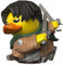 TUBBZ Erstausgabe: Attack On Titan - Levi Ackerman als Cosplaying-Gummiente Vinylfigur