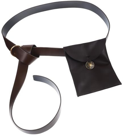 Holibanna Mittelalterliche Vintage-taillengürteltasche Aus Pu- Für Halloween-cosplay Authentischer Look Für Mottopartys Und Maskeraden Langlebig Und Funktional