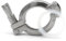 MEXEWORD SS304 Double Pin Tri Clamp Clover Ferrule OD 50.5 64 77.5 91 119mm Flange Pipe Fittings 1.5 2 3 4 1 Clamp 1 Gasket(4inch x K119)
