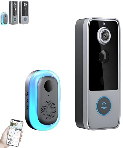 GuardianBell Pro – 2025 New Smart WiFi Doorbell & Security Cam in One, Live View, Two-Way Audio, Auto Snapshots and Local Recordings(M21)