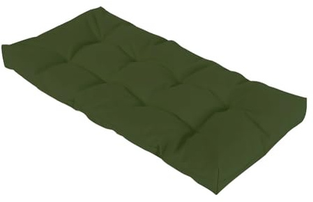 Bankauflage für den Außenbereich 1 2 3 und 4 Sitzer 8cm Schaukelauflagen Wasserdicht Rutschfest Gartenbankauflage Gartenmöbel Rechteckige Sitzauflage für Terrasse Fenster,Dark green,200x50cm