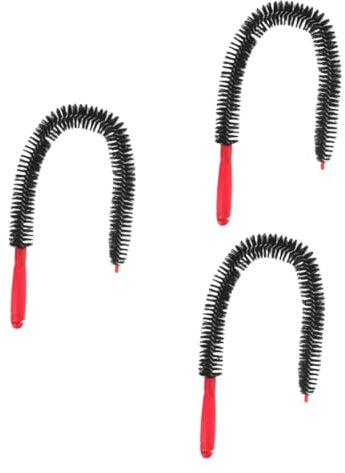 Veemoon 3pcs Material Cleaning Brush for Vase Bottle Drain Refrigerator Coil Cleaning Brush