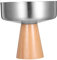 Luxshiny Ciotola da frutta con piedistallo: Coppette per dessert in acciaio inox con supporto in legno, ciotole per gelato, coppette per budino, piatti per insalate e snack, per feste e