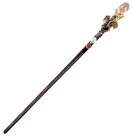 Générique En - 30 Cm Baguettes De Magicien En Cristals | Accessoire Des Cosplay De Personnel Magique | Halloween Pour Déguisement Sorcier Enfant Adulte Fantaisie
