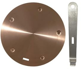 BigKing Plaque de diffusion de chaleur 24 cm, adaptateur d'induction, disque convertisseur de plaque de cuisson à induction avec poignée amovible isolante (or rose)