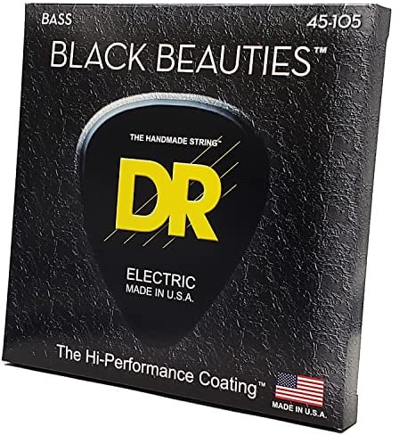 DR Strings BKB-45 Corde per basso Black Beauties (45-105)