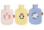 Fashy Kinderwärmflasche 0,8 l mit Flauschbezug sortierte Farben / Dekore