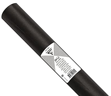 Clairefontaine 394029C Seidenpapier (Packung mit 24 Bögen, 50 x 75cm, 18 g/qm, ideal für Deko und Bastelprojekte) 1 Pack, schwarz