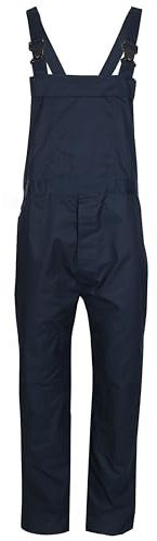 Fort - Bib 'N' Brace - 42W- Navy - Men's Workwear - Comfortable, Durable Painters & Decorators Overalls