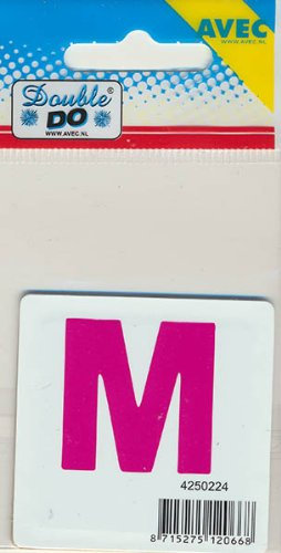 Avec Double DO® Stanzschablone, Alphabet groß M, Schablonengröße 5 cm x 5 cm