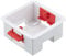 AET DLBB1G35 35 mm Single 1-Gang Dry Lining Pattress Back Box - Color may vary