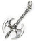 Battle Axe Jewellery 925 Sterling Silver, Pendant with Eyelet: 5cm