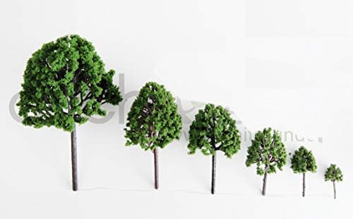 7 x Modell Baum - Laubbäume für Landschaft Modellbau Modelleisenbahn H0