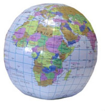 Aufblasbarer Globus, 6 Stück