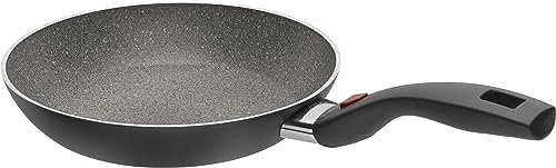 BALLARINI Poêle, Ronde, ∅ 28 cm, Aluminium, Revêtement Anti-Adhésif, Gris Pierre, série Click & Cook Granitium