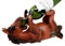 Atlantic Collectibles Brown Chestnut Equestrian Stallion Horse Wine Bottle Holder Caddy Figurine