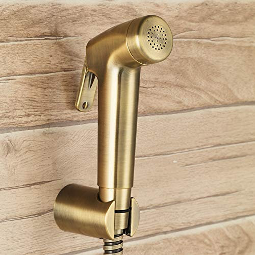 FZHLR 7/8 T-Adapter Antique Bronze Abs Plastik Bidet Sprayer Hand Toilette Duschbrausegarnitur Shattaf Komplett-Set Duschkopf