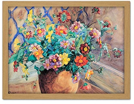 FINE ART PRINTS Syberg Blooming Apfelbaum AST Gemälde Großer gerahmter Kunstdruck Poster Wanddekoration 45,7 x 61 cm